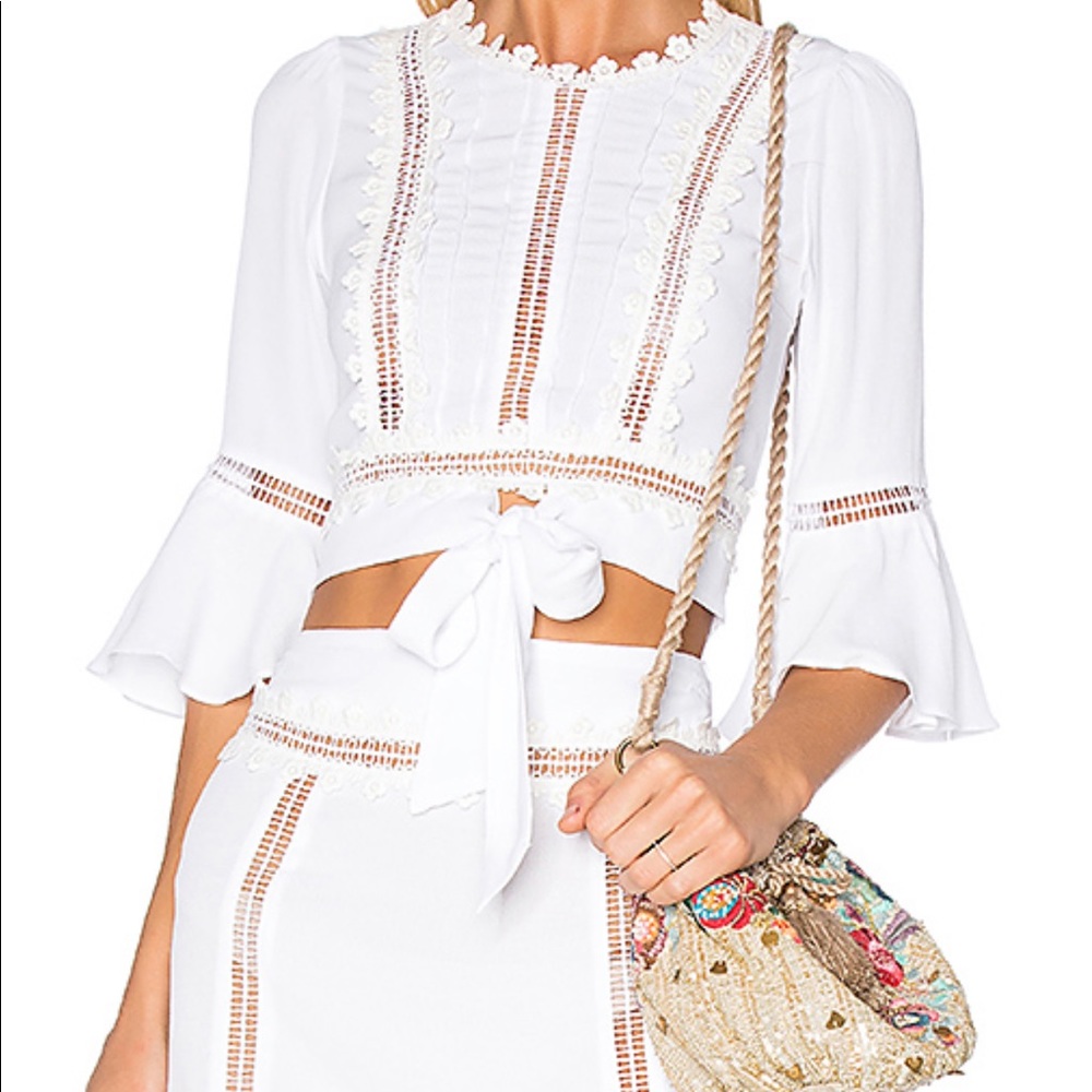 For Love & Lemons Willow Crop Top